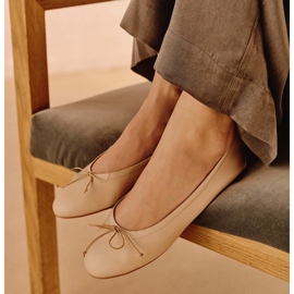 Marco Shoes bailarinas passo beige 1