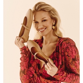 Marco Shoes zapatillas de ballet emma beige 6