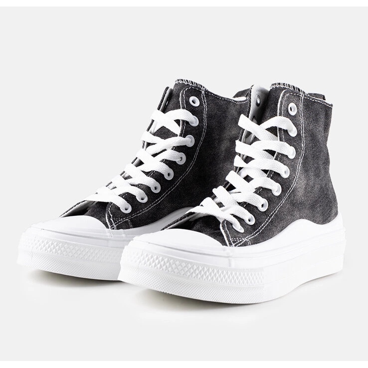 Zapatillas con plataforma Frederick negras negro 1