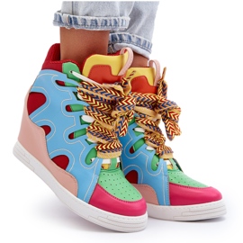 Zapatillas Mujer Cuña Multicolor Leoppa 10