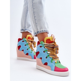 Zapatillas Mujer Cuña Multicolor Leoppa 5