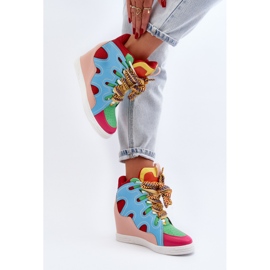 Zapatillas Mujer Cuña Multicolor Leoppa 6