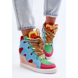 Zapatillas Mujer Cuña Multicolor Leoppa 8