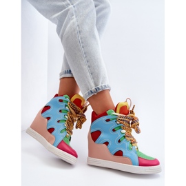 Zapatillas Mujer Cuña Multicolor Leoppa 9