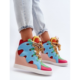 Zapatillas Mujer Cuña Multicolor Leoppa 1