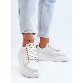 Zapatillas Mujer Piel Plataforma CheBello 4367 Blanco 7