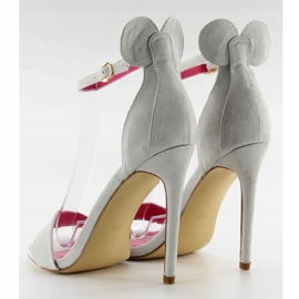 Sandalias de tacón alto Mickey 1900 Gris 1