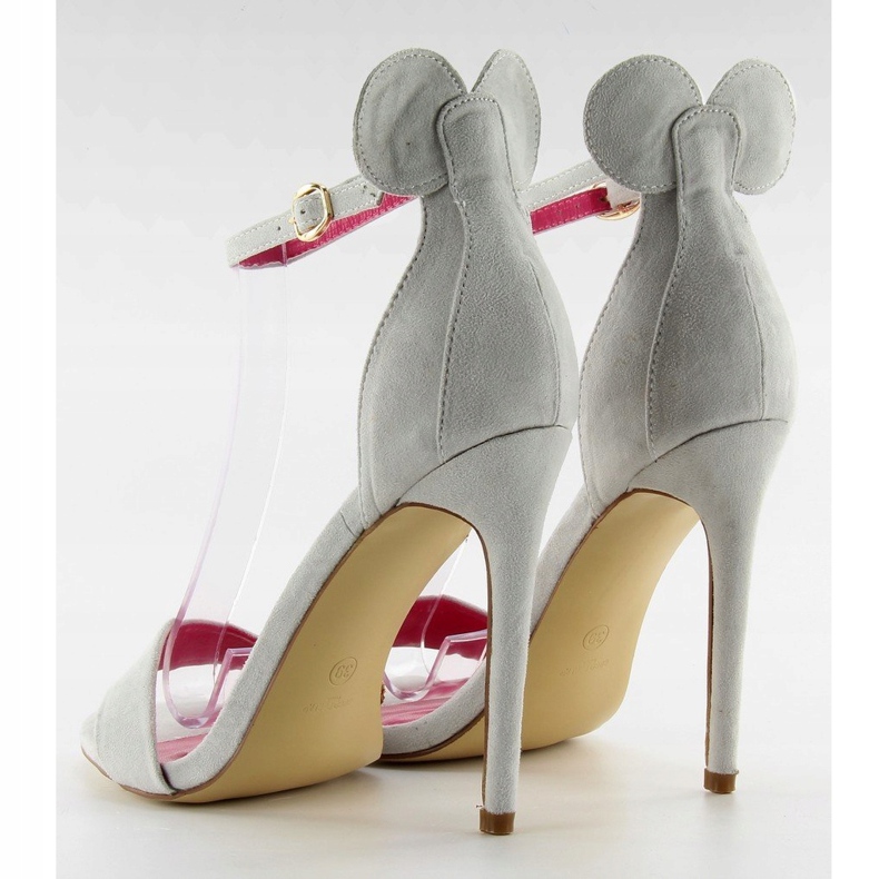 Sandalias de tacón alto Mickey 1900 Gris 1 Sandalias de tacón alto Mickey 1900 Gris 1
