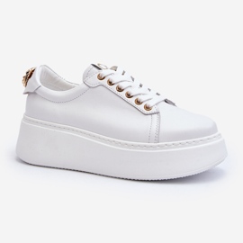 Zapatillas Mujer Piel Plataforma CheBello 4367 Blanco 5