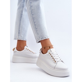 Zapatillas Mujer Piel Plataforma CheBello 4367 Blanco 8