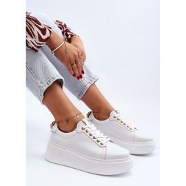Zapatillas Mujer Piel Plataforma CheBello 4367 Blanco 1