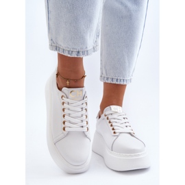 Zapatillas Mujer Piel Plataforma CheBello 4367 Blanco 4