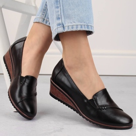 Zapatos cuña slip-on mujer negros Potocki SZ12345 1 Zapatos cuña slip-on mujer negros Potocki SZ12345 1