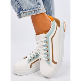 Zapatillas de mujer Ateer Azul blanco 3