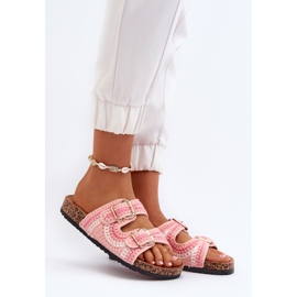 Chanclas de mujer con suela de corcho, Rosa Fannea 2