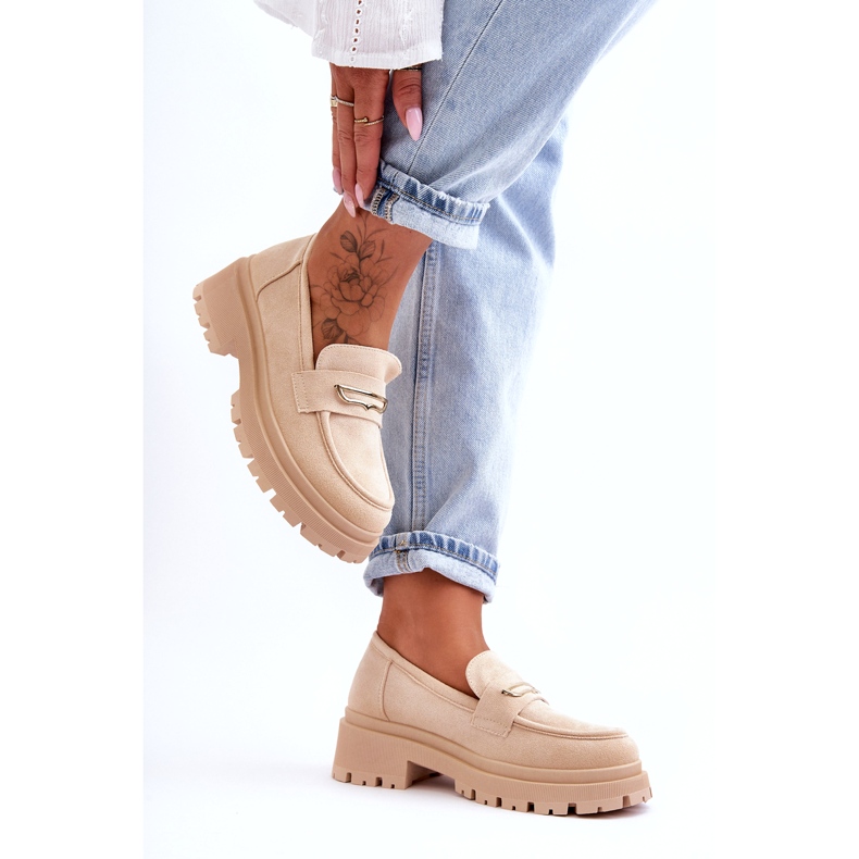 Seastar Mocasines De Mujer En Ante Beige Pure Love 4