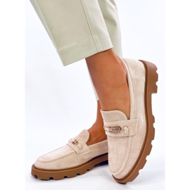 Mocasines de mujer Molla Beige 2