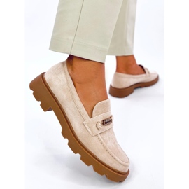 Mocasines de mujer Molla Beige 3