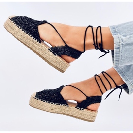 Alpargatas mujer Kalista Negras negro 4