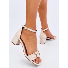 Sandalias tacón Ksenia Beige 4