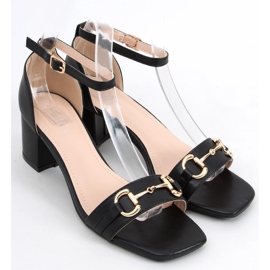 Sandalias negras de tacón Ksenia negro 4