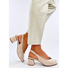 Venus Sandalias tacón beige 3