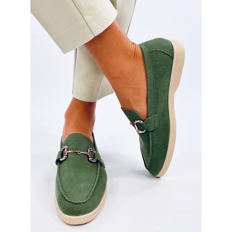 Mocasines mujer Milva Verde 2