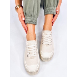 Pratt Zapatillas plataforma beige 5