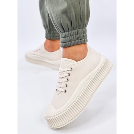 Pratt Zapatillas plataforma beige 4