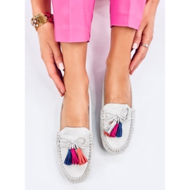 Mocasines Tamla Grey con flecos gris 5