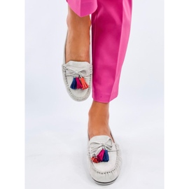 Mocasines Tamla Grey con flecos gris 1 Mocasines Tamla Grey con flecos gris 1