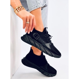 Zapatillas tipo calcetín Wades negras negro 4