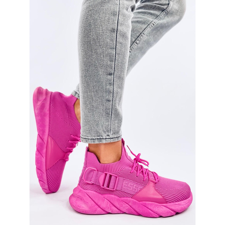 Zapatillas tipo calcetín Wades fucsia rosa 2