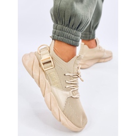 Wades Zapatillas tipo calcetín beige 4
