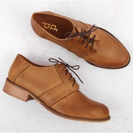 Zapatos con cordones para mujer en piel marrón de Dolce Pietro 6