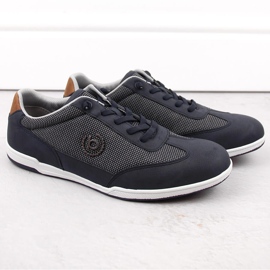 Zapatillas deportivas cómodas sin cordones para hombre, azul marino Bugatti NN153404 1