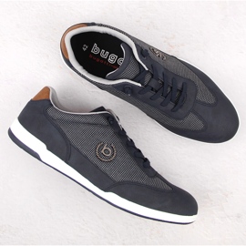 Zapatillas deportivas cómodas sin cordones para hombre, azul marino Bugatti NN153404 3