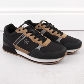 Zapatillas deportivas de hombre McKeylor 74111 piel negra negro 1