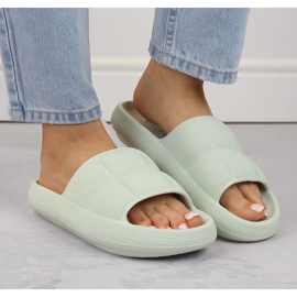 Pantuflas de mujer verde claro Vinceza 76052 3