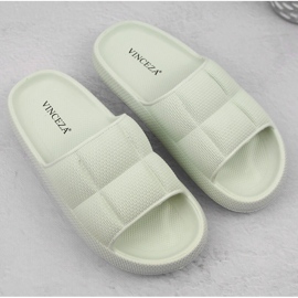 Pantuflas de mujer verde claro Vinceza 76052 7