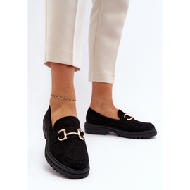 Mocasines Mujer Calados Con Adorno, Negro Talesse 6