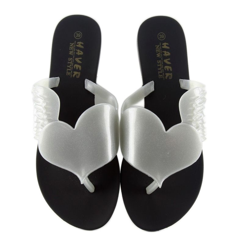 Meliski Flying heart KM116 NEGRO/PLATA blanco 1 Meliski Flying heart KM116 NEGRO/PLATA blanco 1