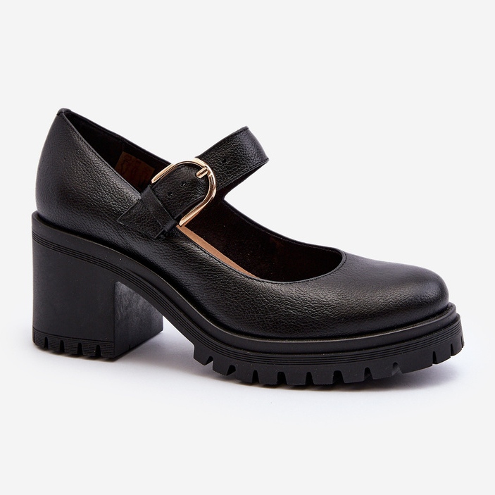 Zazoo 20166 Zapatos de Salón de Piel Negro 1