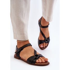 Zazoo 40182 Sandalias Piel Mujer Negro 4