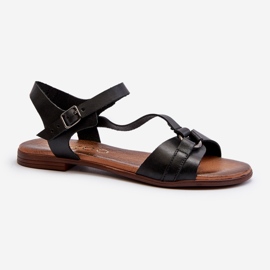 Zazoo 40182 Sandalias Piel Mujer Negro 1