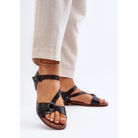 Zazoo 40182 Sandalias Piel Mujer Negro 3