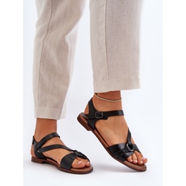 Zazoo 40182 Sandalias Piel Mujer Negro 6