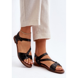 Zazoo 40182 Sandalias Piel Mujer Negro 8