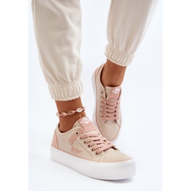 Lee Cooper LCW-24-31-2196 Zapatillas Deportivas de Tela para Mujer, Beige 9
