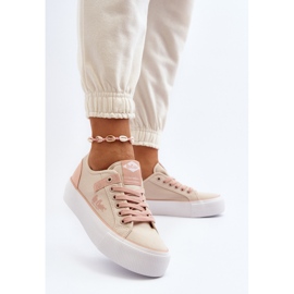 Lee Cooper LCW-24-31-2196 Zapatillas Deportivas de Tela para Mujer, Beige 7
